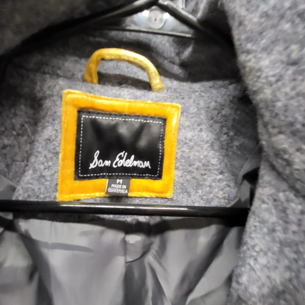 Men's Gray Wool Coat - Picture 3 of 10